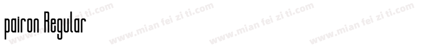 pairon Regular字体转换